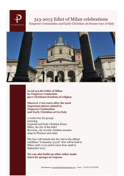 313-2013 Edict of Milan celebrations