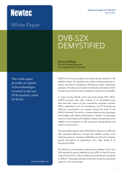 DVB-S2X Demystified