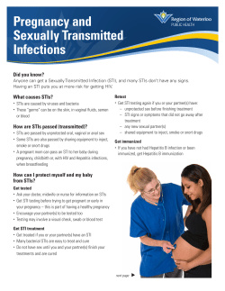 Pregnancy and Sexually Transmitted Infections