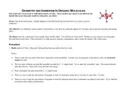 Geometry and Isomerism