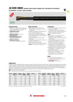 JZ-600 HMH flexible control cable, halogen-free, extremely