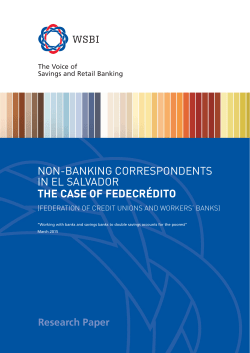 non-banking correspondents in el salvador the case of