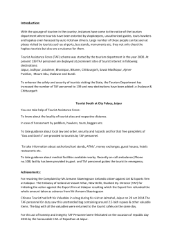 Introduction: - Rajasthan Tourism