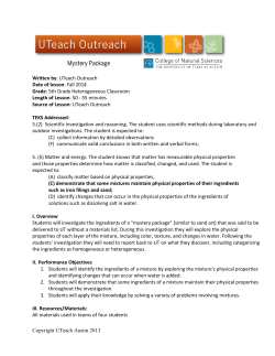5th Grade - UTeach Outreach