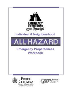 All Hazard Emergency Preparedness Workbook