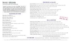 lunch - Buck and Rider