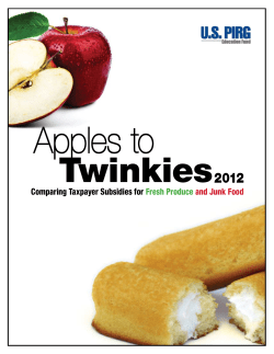 Apples to Twinkies 2012