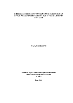 IS THERE ANY EFFECT OF ACCOUNTING