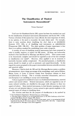 Until now the Hornbostel-Sachs (HS) system has been the standard