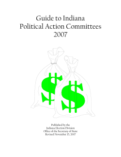 Guide to Indiana Political Action Committees 2007