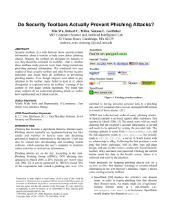 Do Security Toolbars Actually Prevent Phishing Attacks?