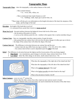 Topographic Maps