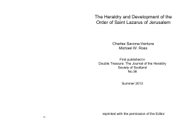 Heraldry - The Military and Hospitaller Order of Saint Lazarus of