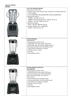 Laboratory Blender WARING Four Liter Laboratory