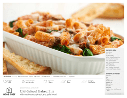 Old-School Baked Ziti