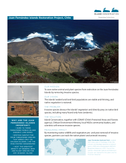 Juan Fern&aacute;ndez Islands Restoration Project, Chile