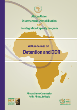 Detention and DDR - AU Peace and Security