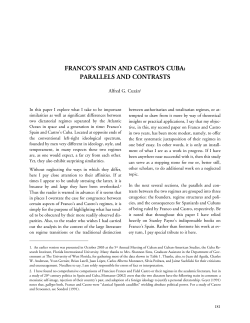 Franco`s Spain and Castro`s Cuba - Association for the Study of the