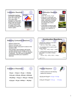 combustion and gas emissions ppt