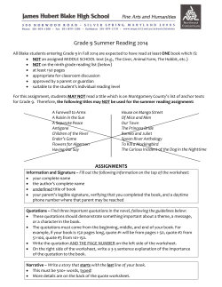 All Blake students entering Grade 9 in the fall will be expected to