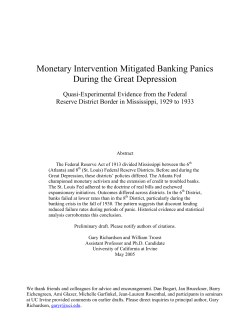 Monetary Intervention Mitigated Banking Panics During the Great