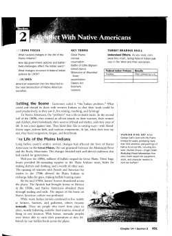 The Life of the Plains Indians - American Studies