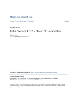 Latin America: Five Centuries of Globalization