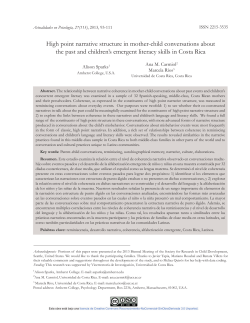 High point narrative structure in mother