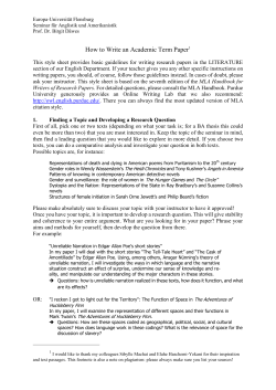 How to Write an Academic Term Paper1 - Europa