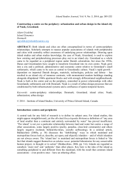 Constructing a centre on the periphery