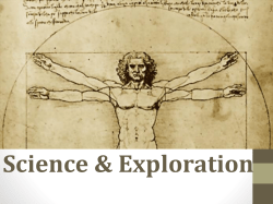 Science and Exploration Notey Notes
