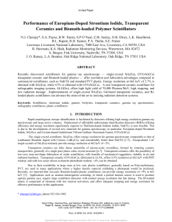 Performance of Europium-Doped Strontium Iodide, Transparent