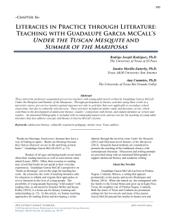 Literacies in Practice through Literature