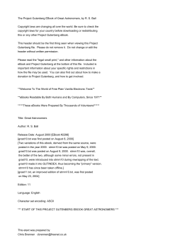 The Project Gutenberg EBook of Great Astronomers, by R. S. Ball