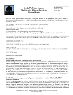 AF Minutes - Northbrook Park District