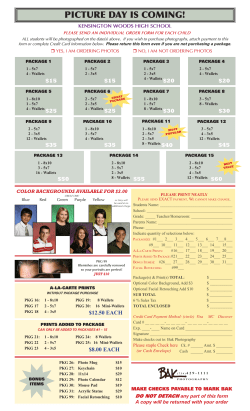 picture day is coming! - Kensington Woods Schools