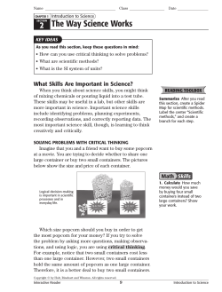 2 The Way Science Works - Lower Cape May Regional School District