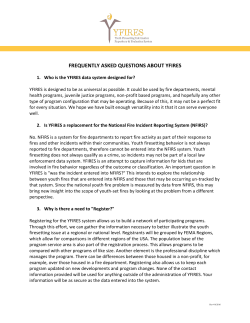 FREQUENTLY ASKED QUESTIONS ABOUT YFIRES