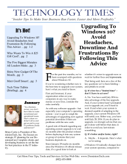 Newsletter - DominionTech Computer Services