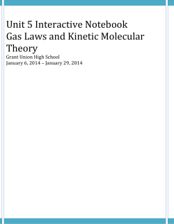 Gas Laws Unit