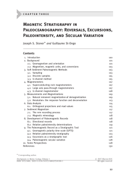 Magnetic Stratigraphy in Paleoceanography: Reversals, Excursions