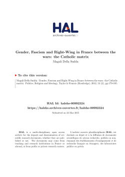 MDS-Gender french fascism 2012... - Hal-SHS