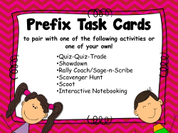 Prefix Task Cards - robeson.k12.nc.us