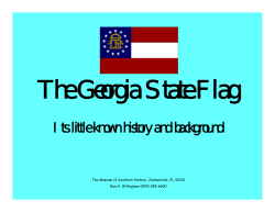 The Georgia State Flag - Museum of Southern History