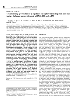 regulates the sphere-initiating stem cell-like feature in