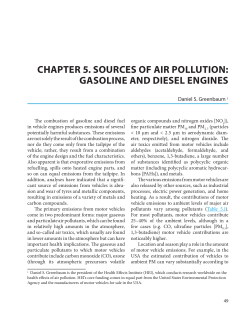 chapter 5 . sources of air pollution: gasoline and diesel engines