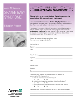 ShAKen BABY SYnDroMe