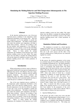 Simulating the Melting Behavior and Melt Temperature