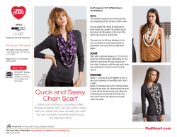 Quick and Sassy Chain Scarf