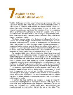 Asylum in the industrialized world